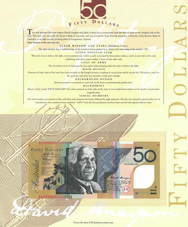 1995 $50 Fifty Dollar Uncirculated Note