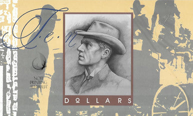 1993 $10 Ten Dollars First Day of Issue Folder 2 Note Set