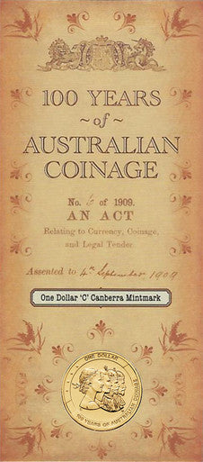 2010 $1 100 Years of Australian Coinage 'C' Mintmark Uncirculated Coin