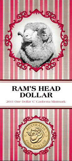 2011 $1 Ram's Head Dollar 'C' Mintmark Uncirculated Coin