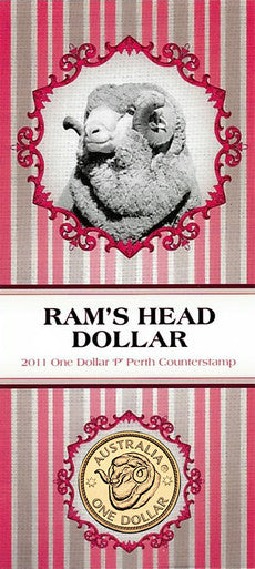 2011 $1 Ram's Head Dollar 'P' Counterstamp Uncirculated Coin