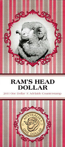 2011 $1 Ram's Head Dollar 'A' Counterstamp Uncirculated Coin