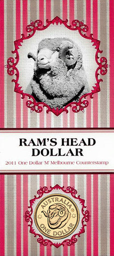 2011 $1 Ram's Head Dollar 'M' Counterstamp Uncirculated Coin