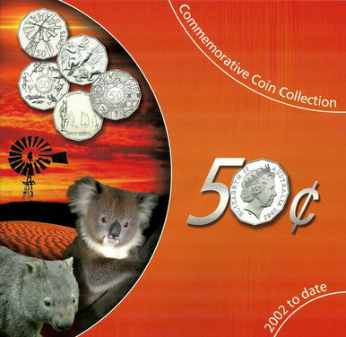 50c 2002 To Date (2005) Commemorative Uncirculated 5 Coin Collection