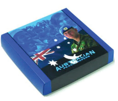 2005 $2 Australian Peacekeepers 2oz Silver Proof 5 Coin Set