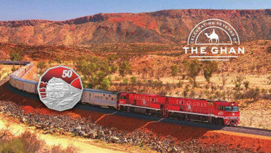 2019 50c Celebrating 90 Years of The Ghan Limited Edition PNC