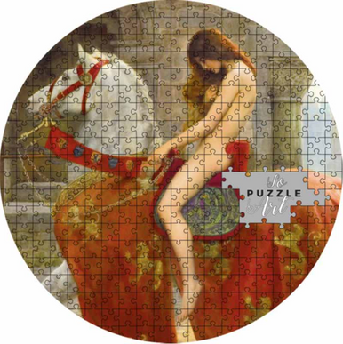 Cameroon 2020 3000 Francs So Puzzle Art Lady Godiva 3oz Silver Coloured Antiqued Coin