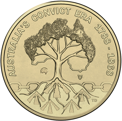 2018 $1 Rascals & Ratbags Australia's Convict Era Boyle O'Reilly Australia Counterstamp Uncirculated Coin