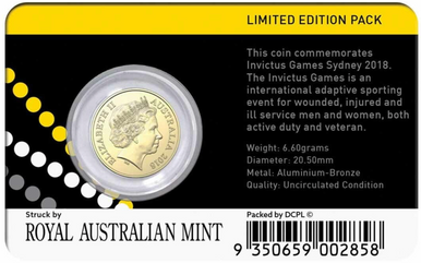 2018 $2 Invictus Games Sydney Uncirculated Coin
