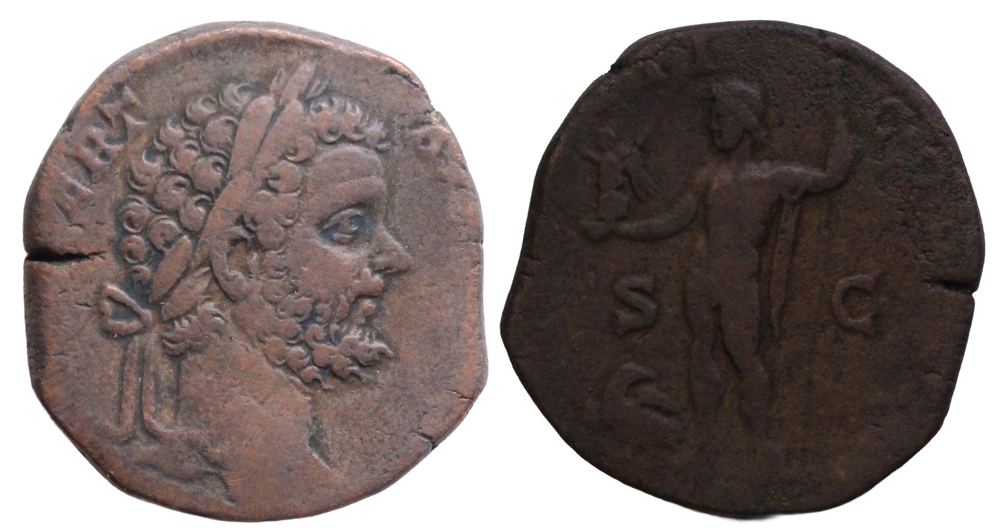 Roman Empire, Septimius Severus 193-211AD Sestertius
