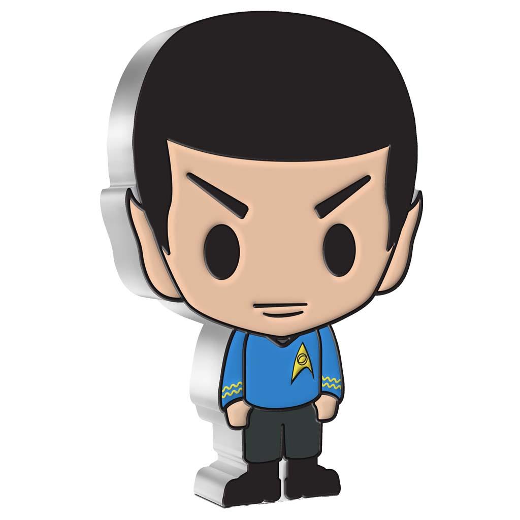 Niue 2021 $2 Chibi Star Trek Spock Shaped 1oz Silver Proof Coin – Town ...