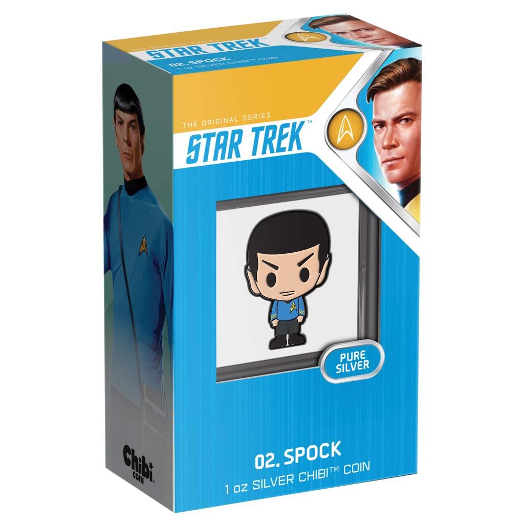 Niue 2021 $2 Chibi Star Trek Spock Shaped 1oz Silver Proof Coin