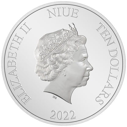 Niue 2022 $10 Star Wars Battle of Scarif 3oz Silver Coloured Proof Coin