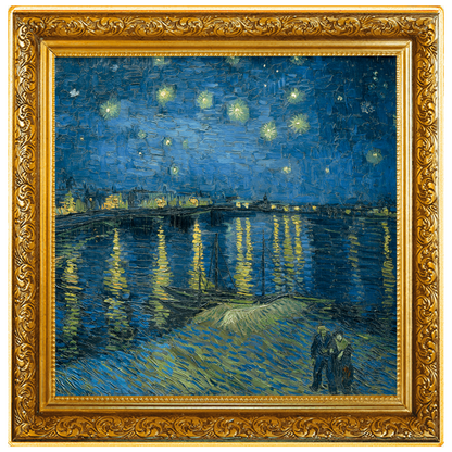 Niue 2023 $1 Vincent Van Gogh Starry Night Over The Rhone Selectively Gold Plated 1oz Silver Coloured Proof Coin