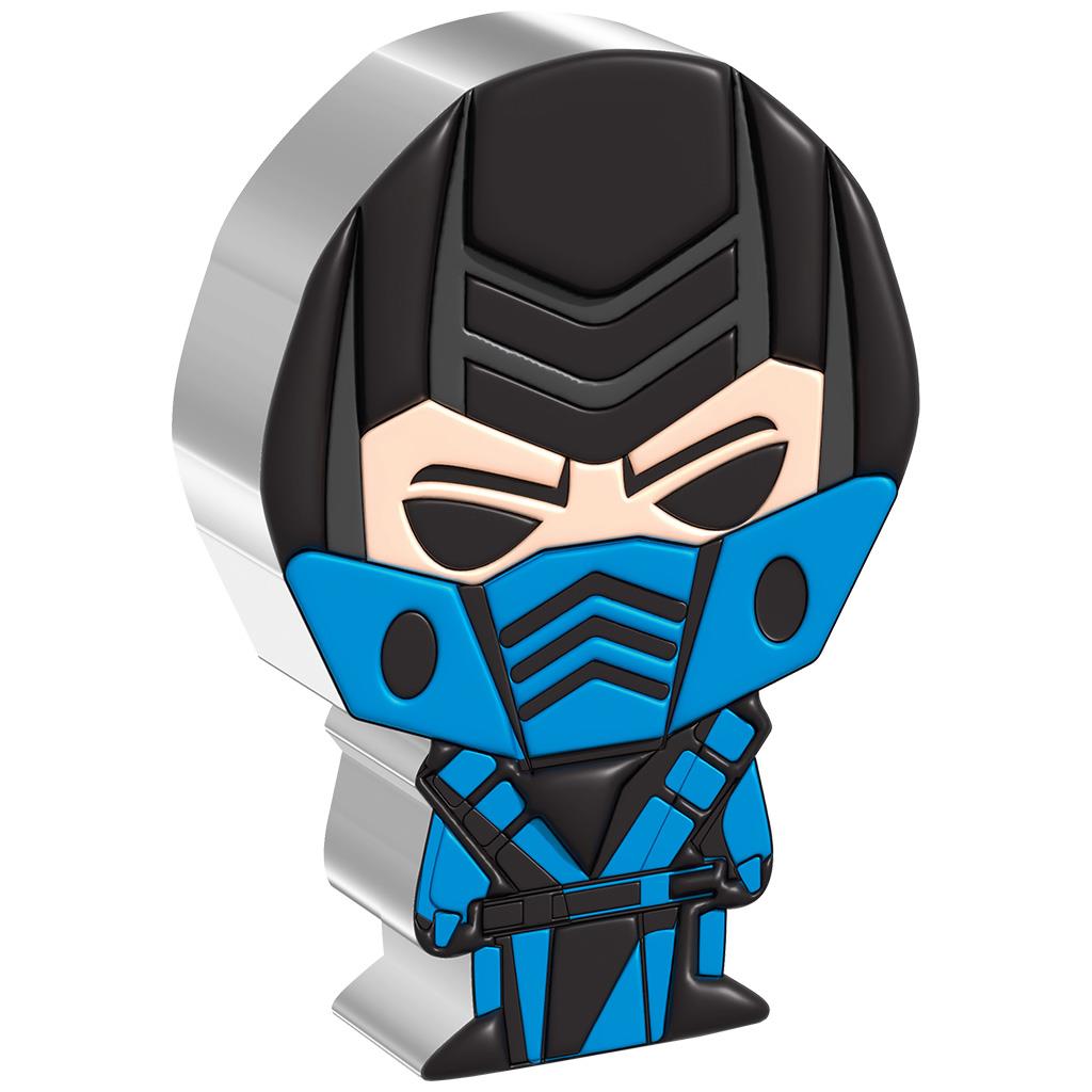 Niue 2022 $2 Chibi Mortal Kombat Sub-Zero Shaped 1oz Silver Proof Coin