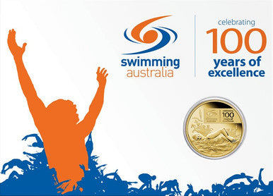 2009 $1 Swimming Australia Celebrating 100 Years of Excellence Uncirculated Coin