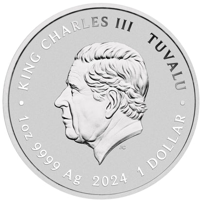 Tuvalu 2024 $1 Teenage Mutant Ninja Turtles 40th Anniversary 1oz Silver Uncirculated Coin
