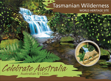 2010 $1 Celebrate Australia World Heritage Site Coloured Uncirculated 5 Coin Set