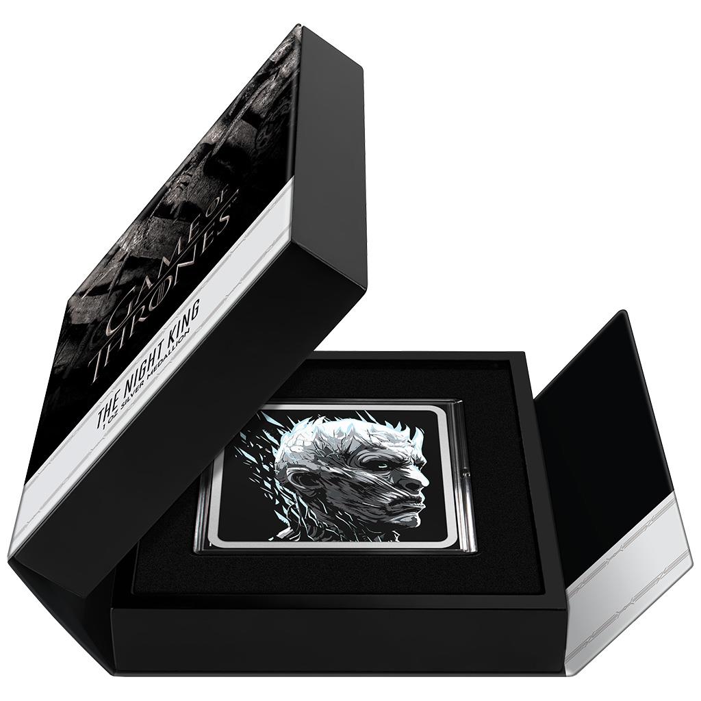 NZ Game of Thrones The Knight King 1oz Silver Coloured Medallion