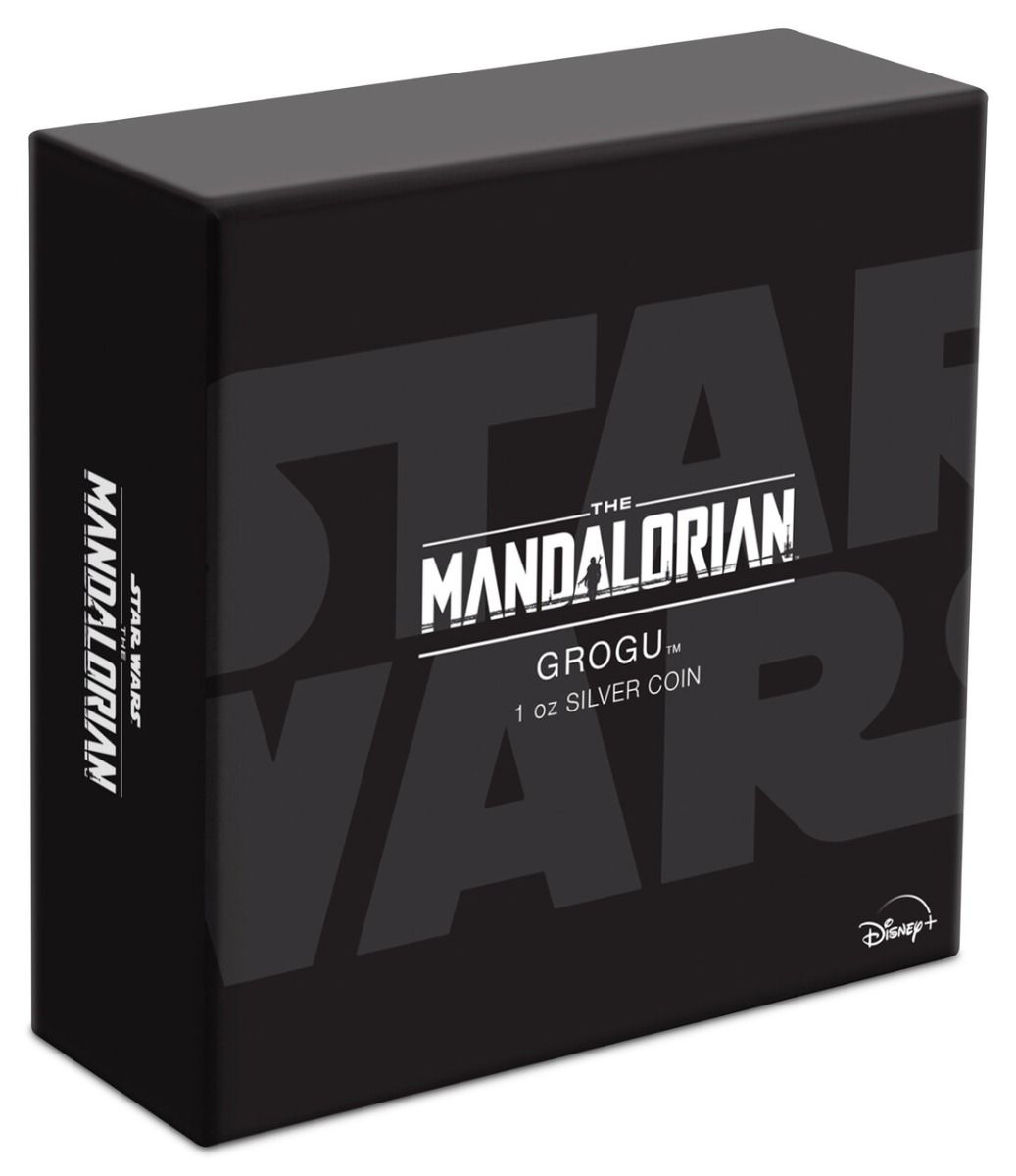 Niue 2022 $2 Star Wars The Mandalorian Grogu 1oz Silver Proof Coin