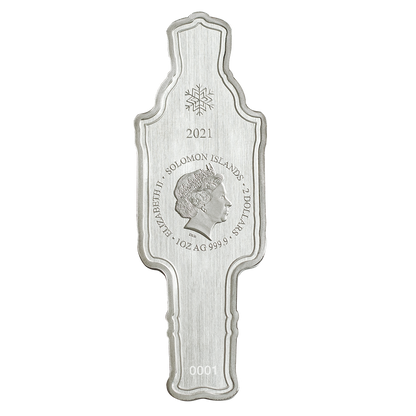 Solomon Islands 2021 $2 The Nutcracker Soldier 1oz Silver Coloured Shaped Coin