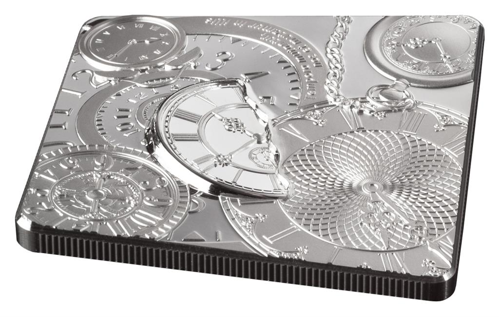 Cook Islands $5 Time Capsule 1oz Silver Square Shaped Coin