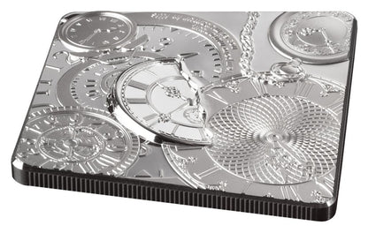 Cook Islands $5 Time Capsule 1oz Silver Square Shaped Coin