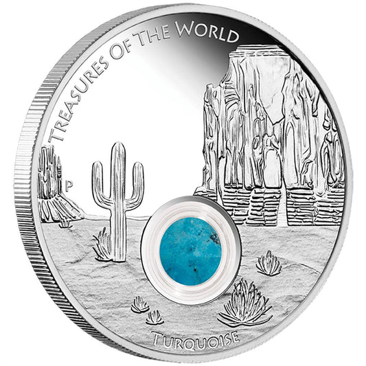 2015 $1 Treasures of The World North America 1oz Silver Proof Locket Coin