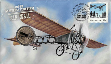 2014 $1 100th Anniversary of First Air Mail PNC