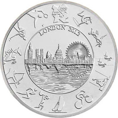 UK 2012 £5 The Official London Olympic Uncirculated Coin