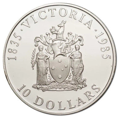 1985 $10 State Series Victoria Silver Proof Coin
