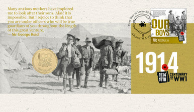 2014 $1 Centenary of WWI Our Boys PNC