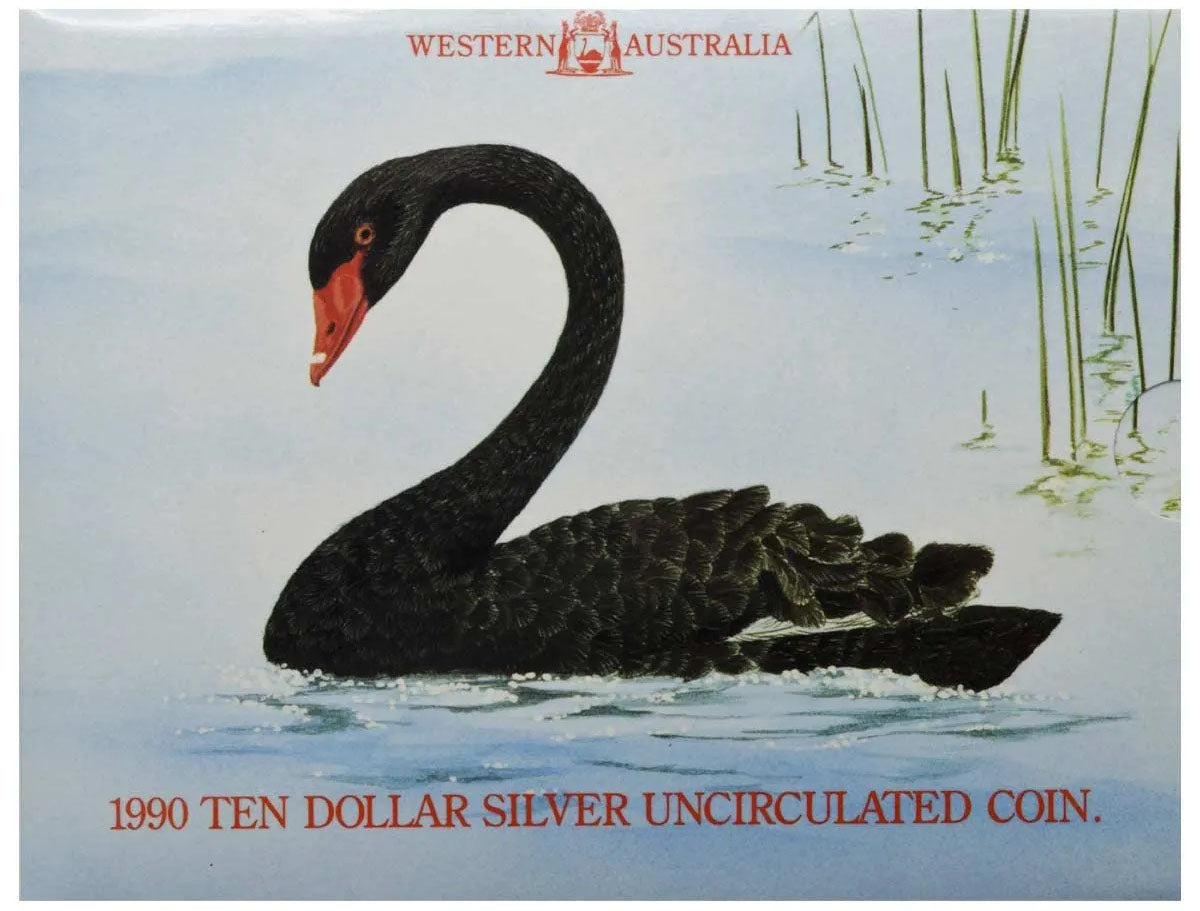 1990 $10 State Series Western Australia Silver Uncirculated Coin