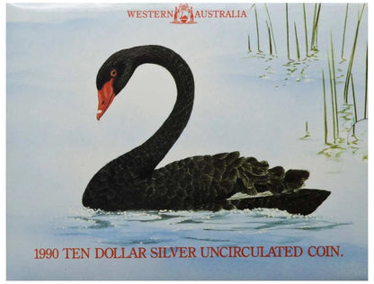 1990 $10 State Series Western Australia Silver Uncirculated Coin