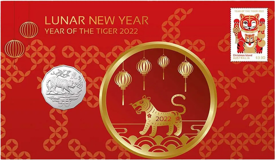 2022 50c Lunar New Year of The Tiger PNC