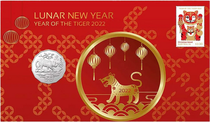 2022 50c Lunar New Year of The Tiger PNC