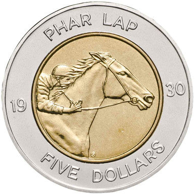 2000 $5 Phar Lap Uncirculated Coin