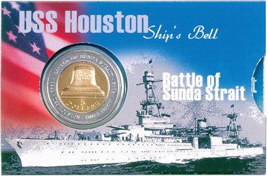 2002 $5 Battle of Sunda Strait USS Houston Uncirculated Coin