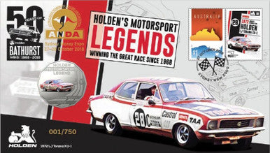 2018 50c ANDA Sydney Holden's Motorsport Legends 1972 LJ Torana XU-1 PNC
