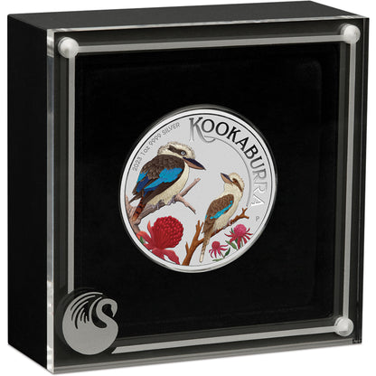2023 $1 WMF Berlin Australian Kookaburra 1oz Silver Colour Uncirculated Coin