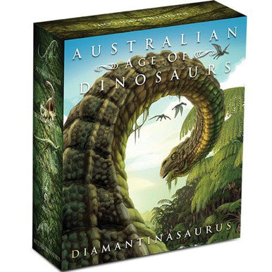 2015 $1 Australian Age of Dinosaurs Diamantinasaurus 1oz Silver Coloured Proof Coin
