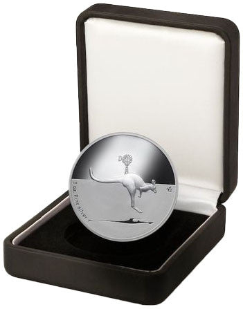 2013 $1 Kangaroo In Outback F15 Privy Mark 1oz Silver Proof Coin
