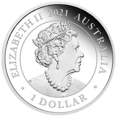 2021 $1 The Australian Silver Swan 1oz Silver Proof Coin
