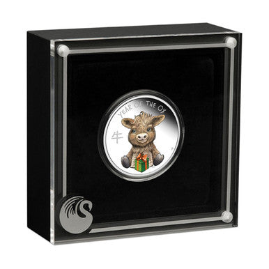 Year of the Ox 2021 50c Baby Ox 1/2oz Silver Proof Coin