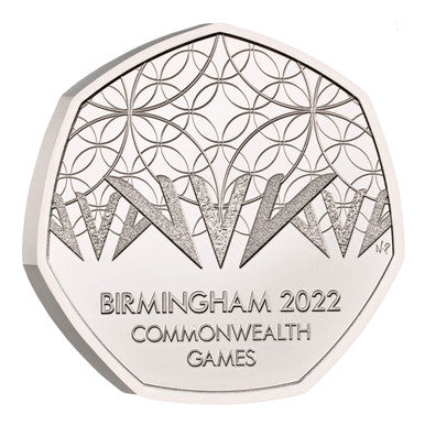 UK 2022 50p Birmingham Commonwealth Games Uncirculated Coin