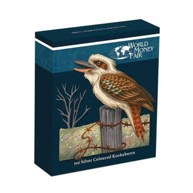 2016 $1 WMF Berlin Australian Kookaburra 1oz Silver Coloured Proof Coin