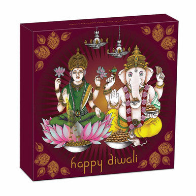 2021 Diwali Gilded 1oz Silver Brilliant Uncirculated Medallion