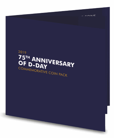 2019 75th Anniversary of D-Day Commemorative 4 Coin Pack