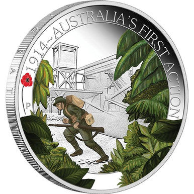 2014 50c The ANZAC Spirit 100th Anniversary 1/2oz Silver Coloured Proof 3 Coin Set