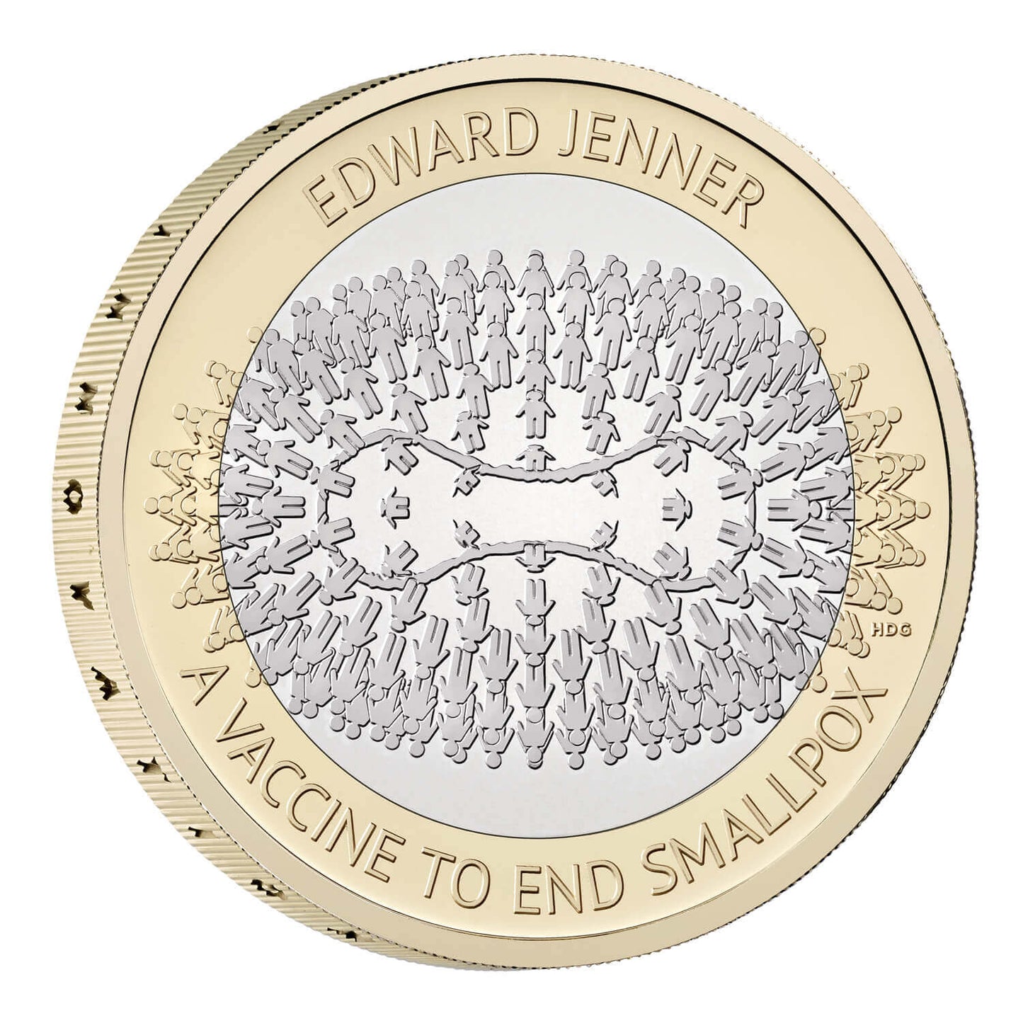 UK 2023 £2 Edward Jenner Uncirculated Coin